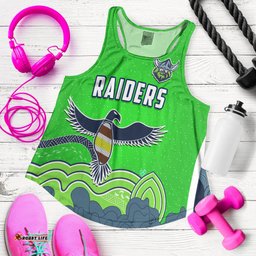 Raiders Indigenous Women Racerback Tank Canberra The Milk