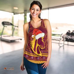 Broncos Christmas Women Racerback Tank Brisbane Indigenous