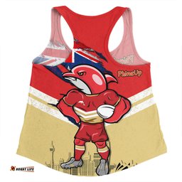Redcliffe Dolphins Women Racerback Singlet Custom For Die Hard Fan Australia Flag Scratch Style