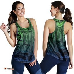 Torres Strait Islanders Women's Racerback Tank Ocean Art
