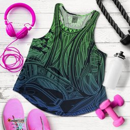 Torres Strait Islanders Women's Racerback Tank Ocean Art