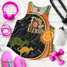 Personalised Australia Indigenous NAIDOC Week 2023 With Kangaroos Women Racerback Tank