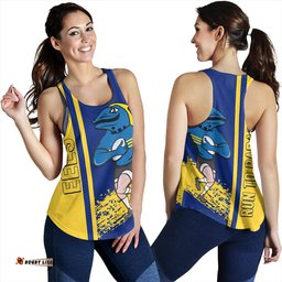 Parramatta Eels Sport Women's Racerback Tank - Parramatta Eels Mascot Quater Style
