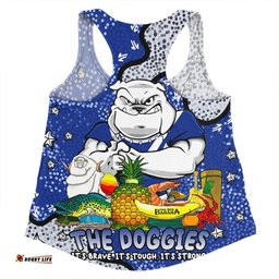 Canterbury-Bankstown Bulldogs Custom Women Racerback Singlet - Australian Big Things Women Racerback Singlet