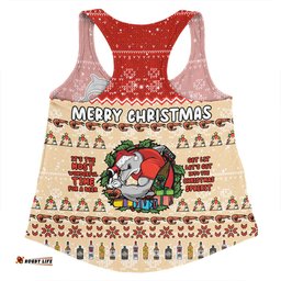 Redcliffe Dolphins Christmas Custom Women Racerback Singlet - Chrissie Spirit Women Racerback Singlet