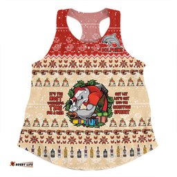 Redcliffe Dolphins Christmas Custom Women Racerback Singlet - Chrissie Spirit Women Racerback Singlet