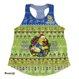 Parramatta Eels Christmas Custom Women Racerback Singlet - Chrissie Spirit Women Racerback Singlet