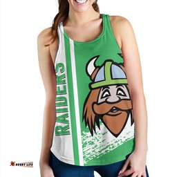 Canberra Raiders Women's Racerback Tank - Canberra Raiders Mascot Quater Style