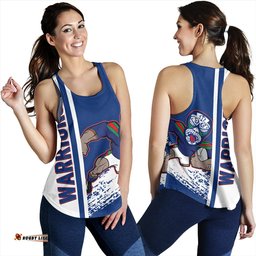 New Zealand Warriors Sport Women's Racerback Tank - Warriors Mascot Quater Style