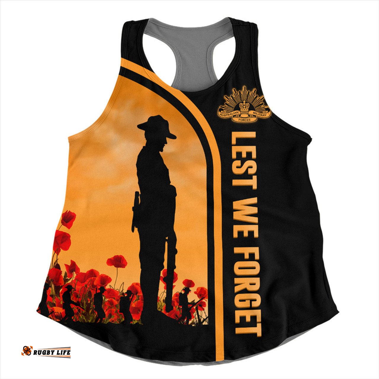 Australia Women Racerback Singlet Lest We Forget Style In My Heart