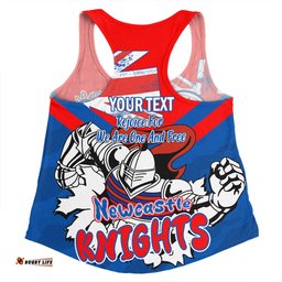 Newcastle Knights Women Racerback Singlet - Happy Australia Day We Are One And Free