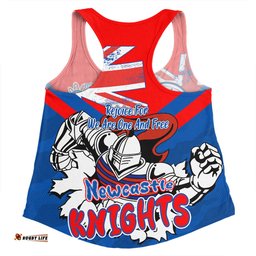 Newcastle Knights Women Racerback Singlet - Happy Australia Day We Are One And Free