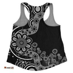 Australia Women Racerback Singlet Aboriginal Indigenous Dot Painting