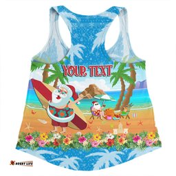 Australia Christmas Custom Women Racerback Singlet - Have A Very Beachy Chrissie Xmas Women Racerback Singlet