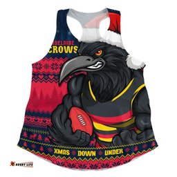 Amazing Aussie Adelaide Crows Merry Christmas Down Under Footy Power Style Women Tank Top