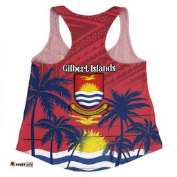 Amazing Aussie Australia South Sea Islanders Gilbert Islands In Polynesian Pattern With Coconut Trees Women Tank Top