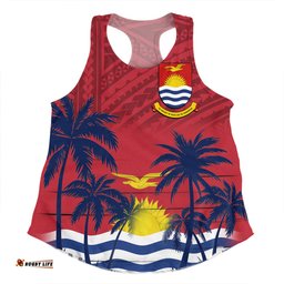 Amazing Aussie Australia South Sea Islanders Gilbert Islands In Polynesian Pattern With Coconut Trees Women Tank Top