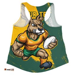 Amazing Aussie Aussie Wallabies Unstoppable Wallabies Spirit Of The Championship Yellow Women Tank Top