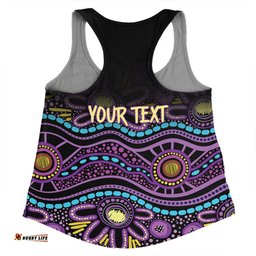 Amazing Aussie Australia Aboriginal Custom Purple Dot In Aboriginal Style Women Tank Top