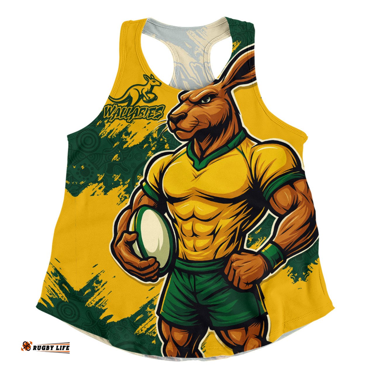 Amazing Aussie Aussie Wallabies Wallabies Kangaroo Power Rugby Women Tank Top
