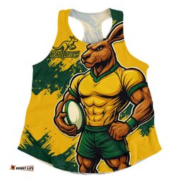 Amazing Aussie Aussie Wallabies Wallabies Kangaroo Power Rugby Women Tank Top