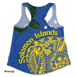 Amazing Aussie Australia South Sea Islanders Proud To Be Solomon Islander In Polynesian Pattern Inspired Women Tank Top