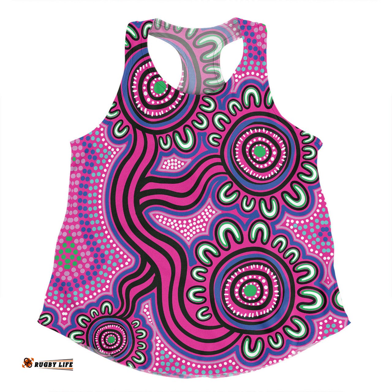 Amazing Aussie Australia Aboriginal Dot Patterns From Indigenous Australian Culture Women Tank Top