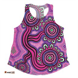Amazing Aussie Australia Aboriginal Dot Patterns From Indigenous Australian Culture Women Tank Top