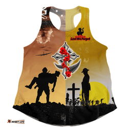 Amazing Aussie Australia Anzac Day Special Remembrance Day Lest We Forget Women Tank Top