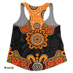 Amazing Aussie Australia Aboriginal Indigenous Dot Style Design Cuture Women Tank Top