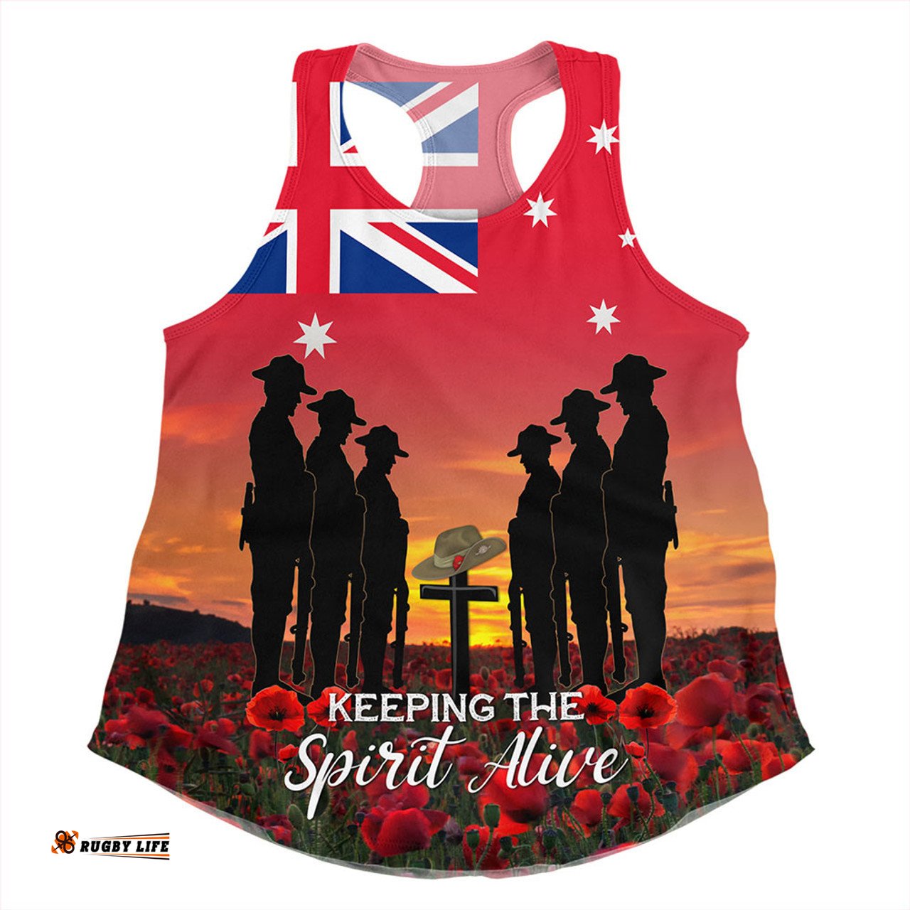 Amazing Aussie Australia Anzac Day Australian Red Ensign Women Tank Top