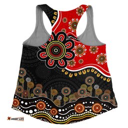 Amazing Aussie Australia Aboriginal Dot Art In My Heart Women Tank Top