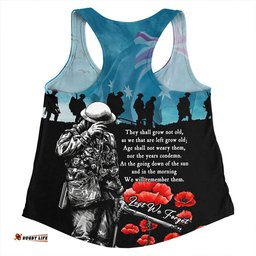 Amazing Aussie Australia Anzac Day Blue Horizon Of Sacrifice Women Tank Top
