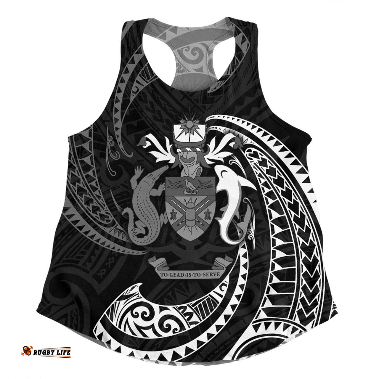 Amazing Aussie Australia South Sea Islanders Solomon Islands White Tribal Wave Pattern Women Tank Top