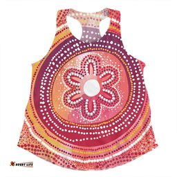 Amazing Aussie Australia Dot Painting Inspired Aboriginal Aboriginal Style Dot Women Tank Top
