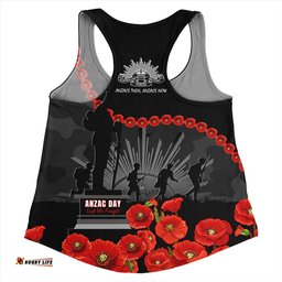 Amazing Aussie Australia Anzac Day Anzac Day Lest We Forget Camouflage Pattern Women Tank Top