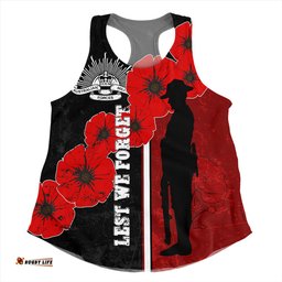 Amazing Aussie Australia Anzac Day Lest We Forget Remebrance Day (Black) Women Tank Top
