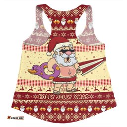 Amazing Aussie Australia Christmas Custom Aussie Christmas Santa Summer Vibes Women Tank Top