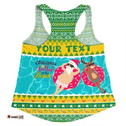 Amazing Aussie Australia Christmas Custom Christmas Is Better At The Beach Women Tank Top