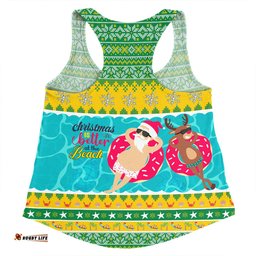 Amazing Aussie Australia Christmas Custom Christmas Is Better At The Beach Women Tank Top