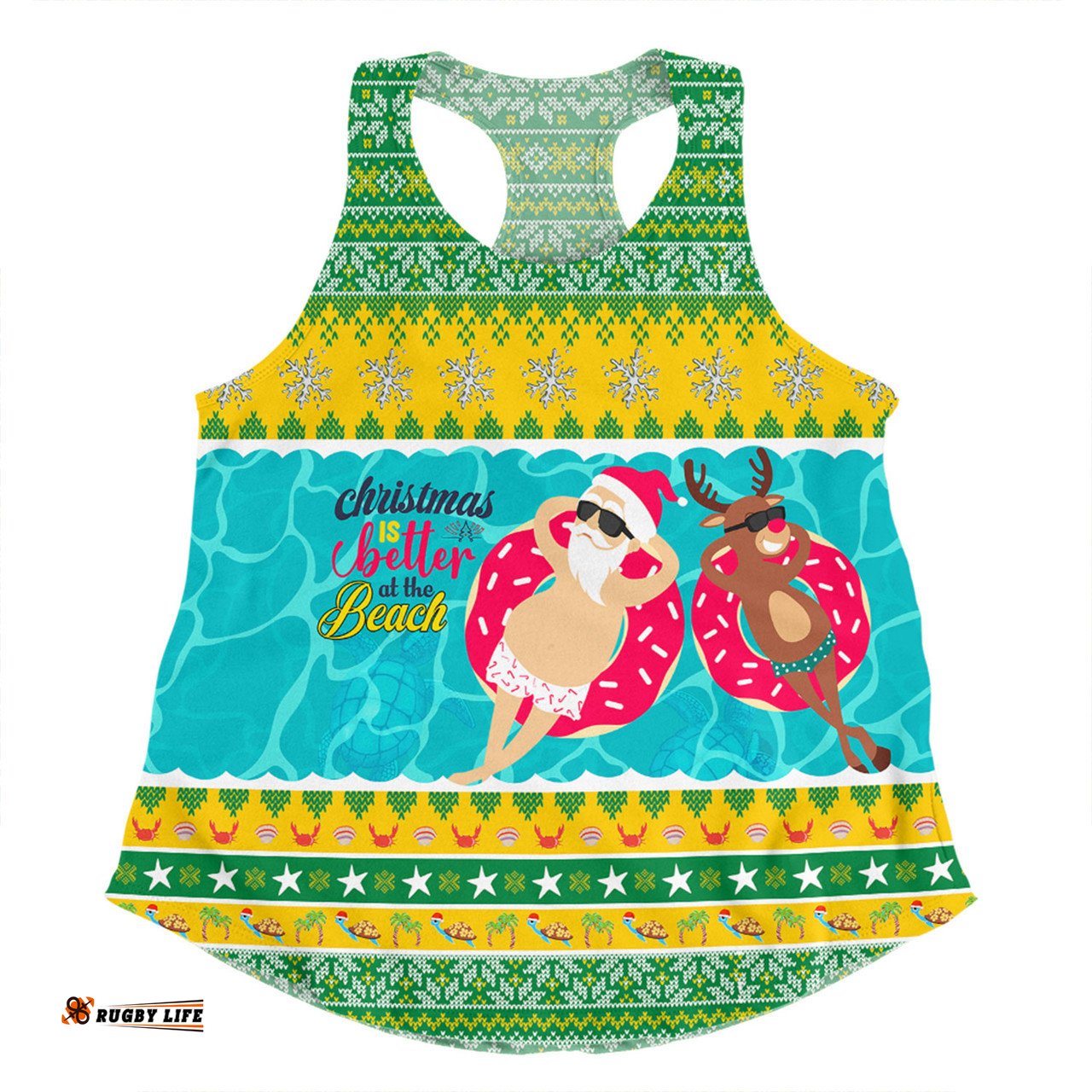 Amazing Aussie Australia Christmas Custom Christmas Is Better At The Beach Women Tank Top