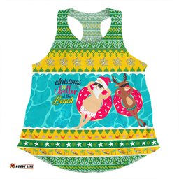 Amazing Aussie Australia Christmas Custom Christmas Is Better At The Beach Women Tank Top
