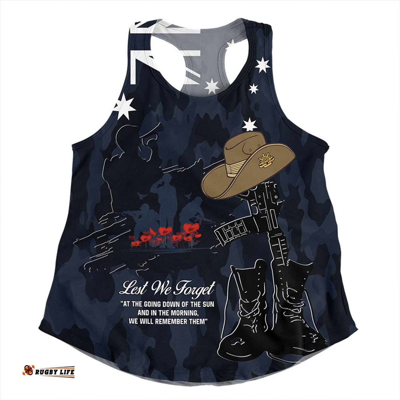 Amazing Aussie Australia Anzac Day Anzac Day The Australian Army Women Tank Top