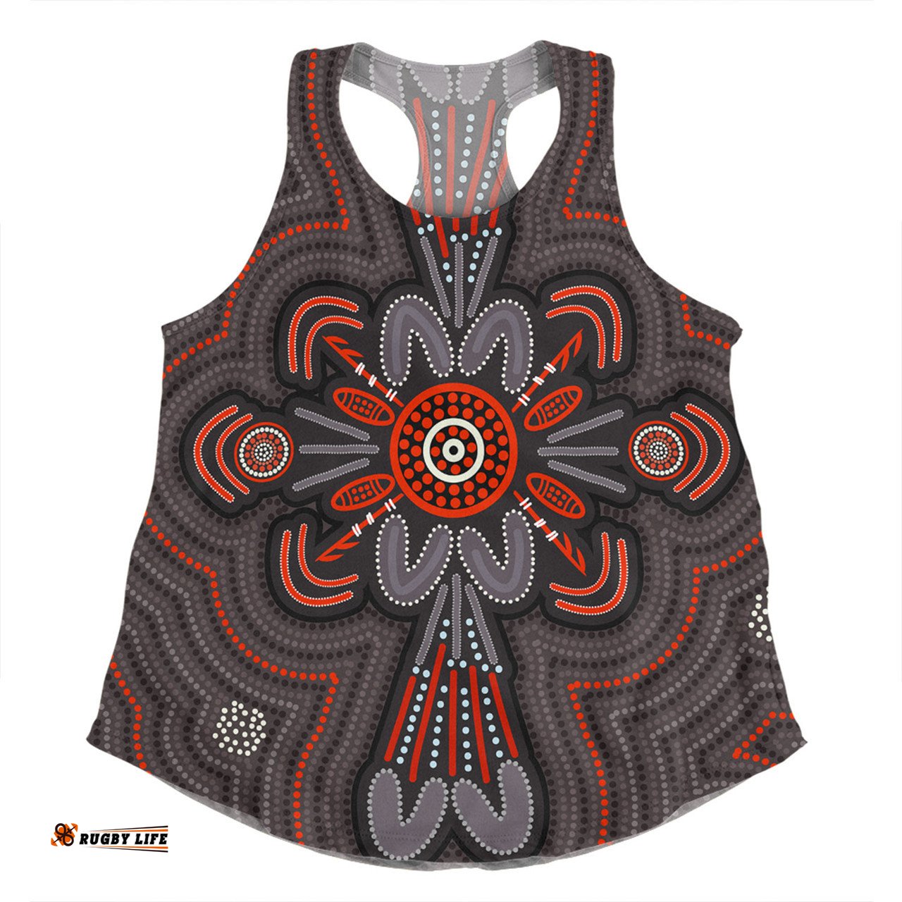 Amazing Aussie Australia Dot Painting Inspired Aboriginal Aboriginal Dot Indigenous Art Inspired Women Tank Top