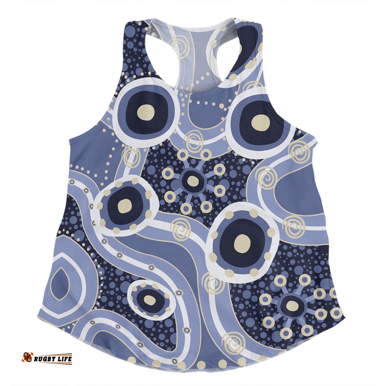 Amazing Aussie Australia Aboriginal Purple Aboriginal Dot Art Inspired Women Tank Top