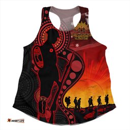 Amazing Aussie Australia ANZAC Day Aboriginal Guardians Of The Dawn Women Tank Top