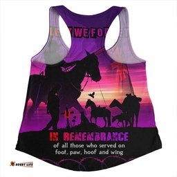 Amazing Aussie Australia Anzac Day In Honour Of All Who Served Women Tank Top