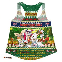 Amazing Aussie Australia Christmas Custom Six White Boomers Women Tank Top