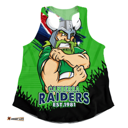Amazing Aussie Canberra Raiders Heart Of A Fighter Tough And Fearless Women Tank Top