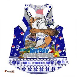 Amazing Aussie Canterbury Bankstown Bulldogs Christmas Custom Bulldogs Santa Aussie Big Things Women Tank Top
